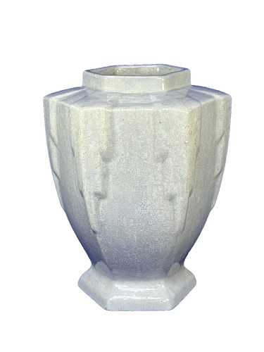Vase faience craquelée - faience,