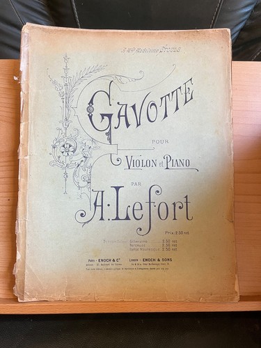 Lefort gavotte pour - a.,