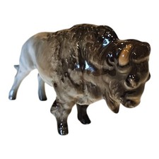 Buffalo Bison Figurine Hutschenreuther made Germany 3.75" Long Animal Rosenthal 