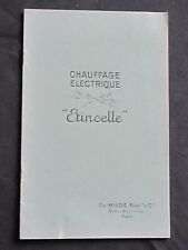 Catalog SPARKLE Electric Heating Ch. Mildé Fils & Cie circa 1920