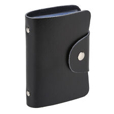 ;1224 Slots Leather Credit Card Case Soft Pocket ID Wallet Purse Hold