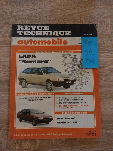 Revue technique lada samara - revue,