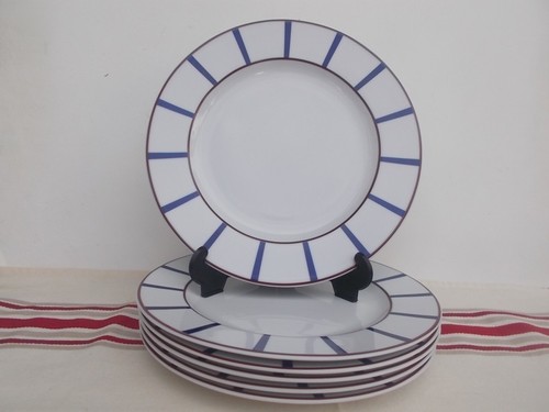 Assiettes plates basque - 6,