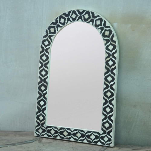 Miroir mural accent bois - mural, en