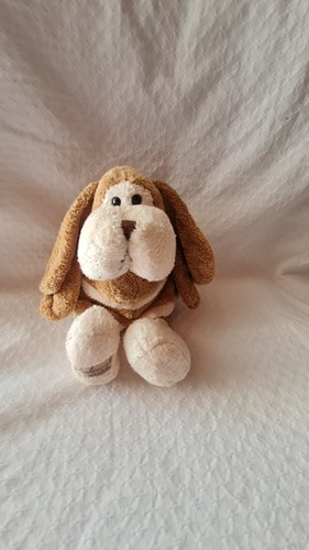 Doudou peluche chien beige - peluche,
