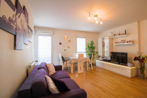 Meuble blanc laque - meuble, tv