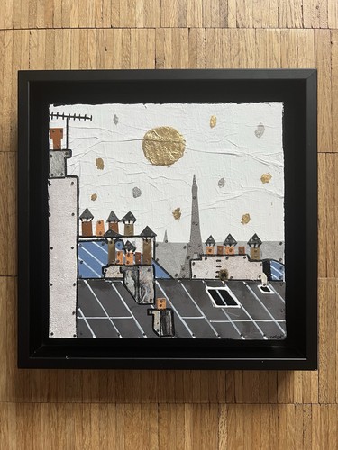 Tableau toits paris sur - toits,