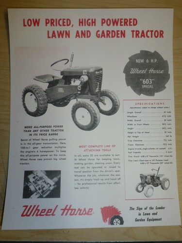 Vintage 1962 wheel horse - wheel,