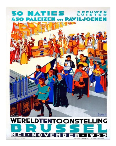 Bruxelles 1935 expo art mural - 1935,
