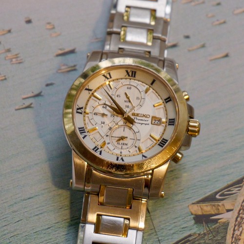Seiko premier 7t62 0le0 silver - 7t62-0le0,