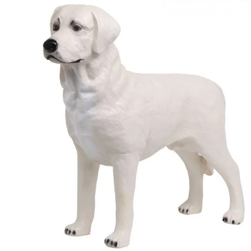 Statue chien labrador beige - labrador,