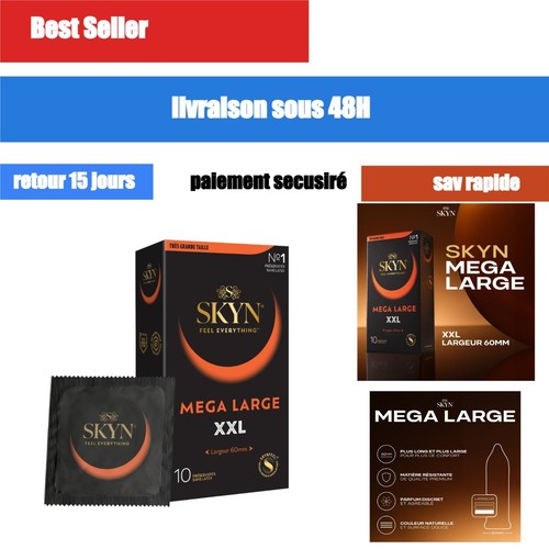 Skyn xxl préservatifs extra - xxl,