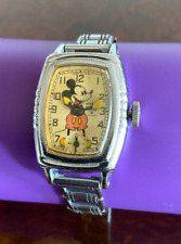 VINTAGE MICKEY WALT DISNEY INGERSOLL  WATCH IN PERFECT RUNNING CONDITION