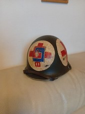 casque us ww2  liner original restauré coque après guerre  