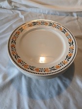 Antique Badonviller France Plate Model Denise Terre de Fer, Vintage Flat