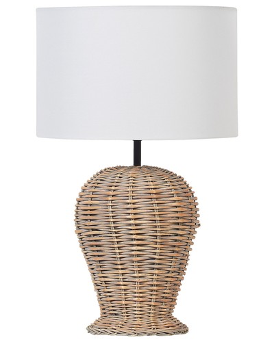 Lampe table rotin clair - rotin,