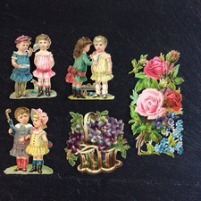 Anciens Chromos Lot de 5