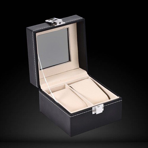 Cuir montre boîte cas - pu, en