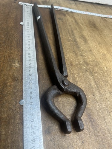 Outil ancien fer forgé pince - fer,