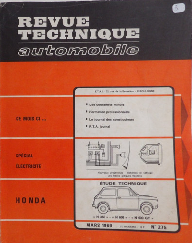Revue technique automobile rta - revue,