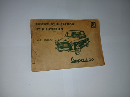 Vespa 400 manuel notice - vespa,