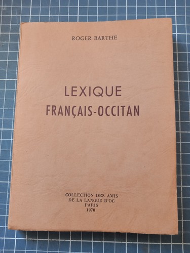 Lexique francais occitan - francais-occitan, /