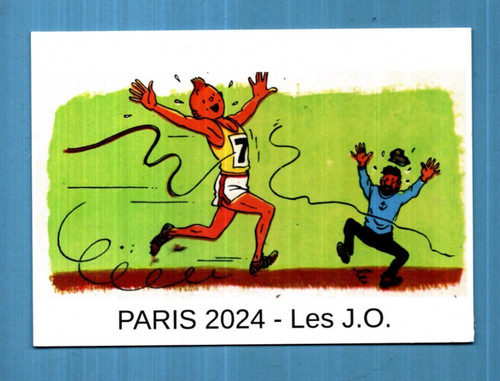 Carte postale tintin paris - tintin.,