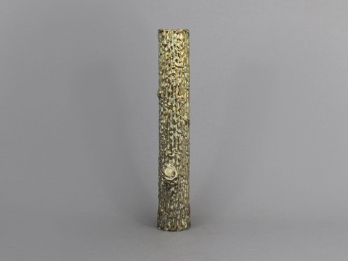 Bronze sculptural bud vase - bronze,