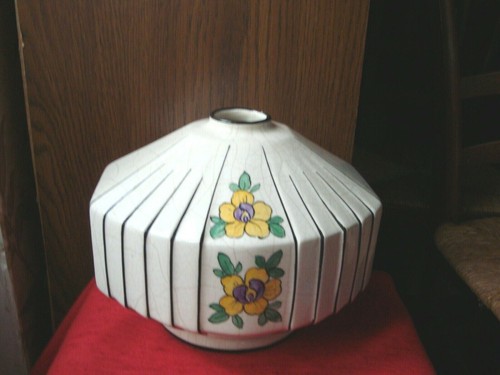 Vase ovale craquele - vase, en