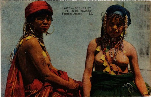 Cpa femmes arabes scenes et - scenes,