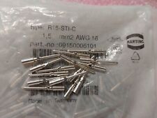 10pcs 09150006101 HARTING Male Crimp Contact 10A R15-STI-C AWG 16