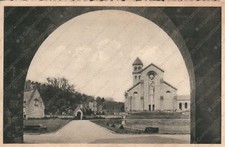BELGIUM 1952 Orval Abbey Notre Dame Cour d'Honneur and facade Postcard