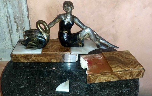 Statue art déco régule - déco,