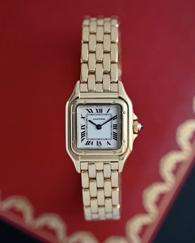 Cartier montre jaune - en,
