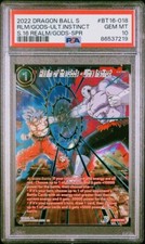 PSA 10 REALM OF THE GODS-ULTRA INSTINCT BT16-018 SPR S.16 REALM OF THE GODS ENGL