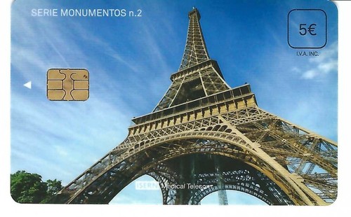 Télécarte tour eiffel - télécarte,