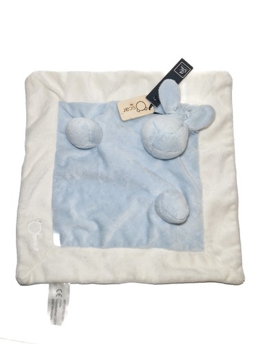 Doudou mouton plat oscar bleu - plat,