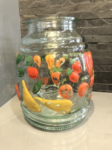 Vintage ancien bocal fruits - ancien, a