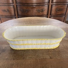 Vtg Grand Millennial Mid Century Italian Cachepot Oblong Planter 15 X 6