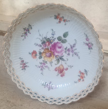 plat fleuri porcelaine de SAXE