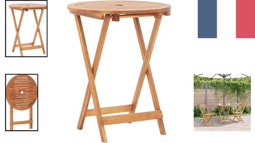 Table ronde pliable jardin - pliable, de