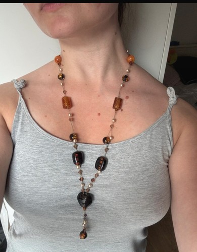 Collier vintage avec - , pierres