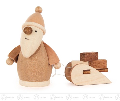 Miniature ruprecht avec luge - ruprecht,