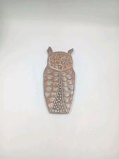 Hibou Plaque Céramique Murale