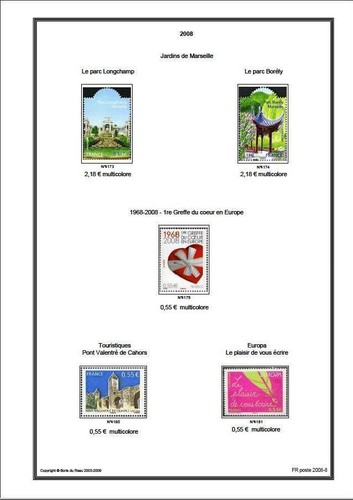 Album timbres france - album,