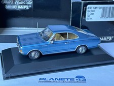 MINICHAMPS 430046120 OPEL REKORD C COUPE 1966 BLUE MET 1/43