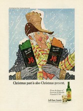 "J & B" Annonce originale entoilée pour la presse américaine 1974  27x35cm