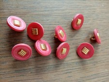 LOT 9 BOUTONS rond 15 MM NEUF