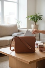Sac Bandoulière Cognac Femme