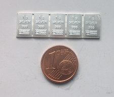 Lingot 5 x 1 Gramme Argent 999
